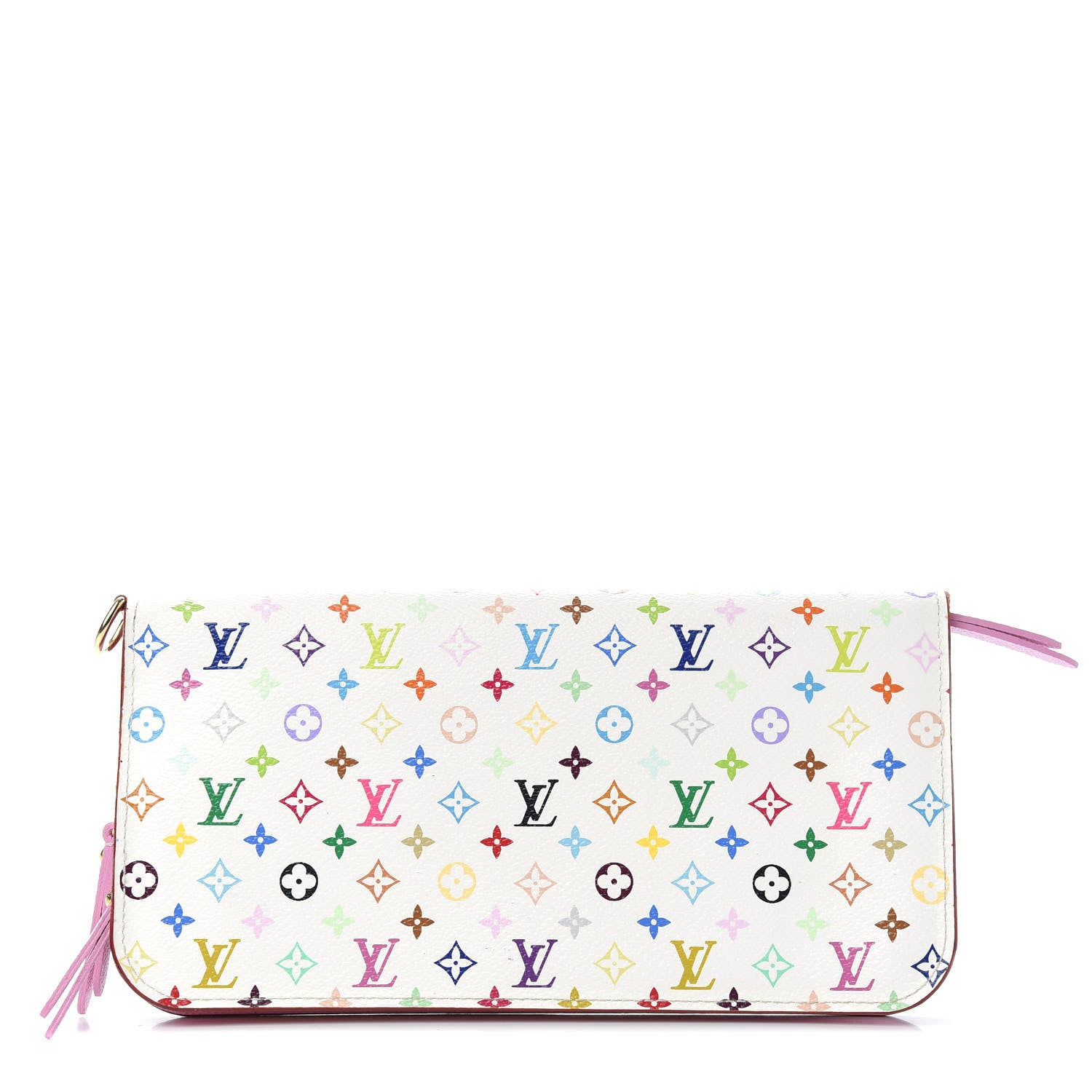 Louis Vuitton Monogram Multicolor Insolite Wallet White Litchi 1 of 6