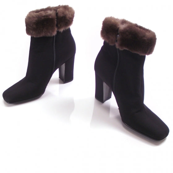 Nylon Fur Lined Boots