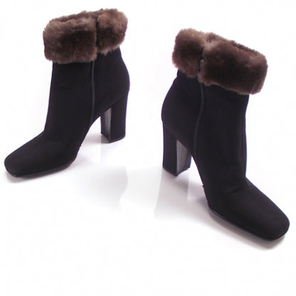 Prada Nylon Fur Lined Boots 1 of 7