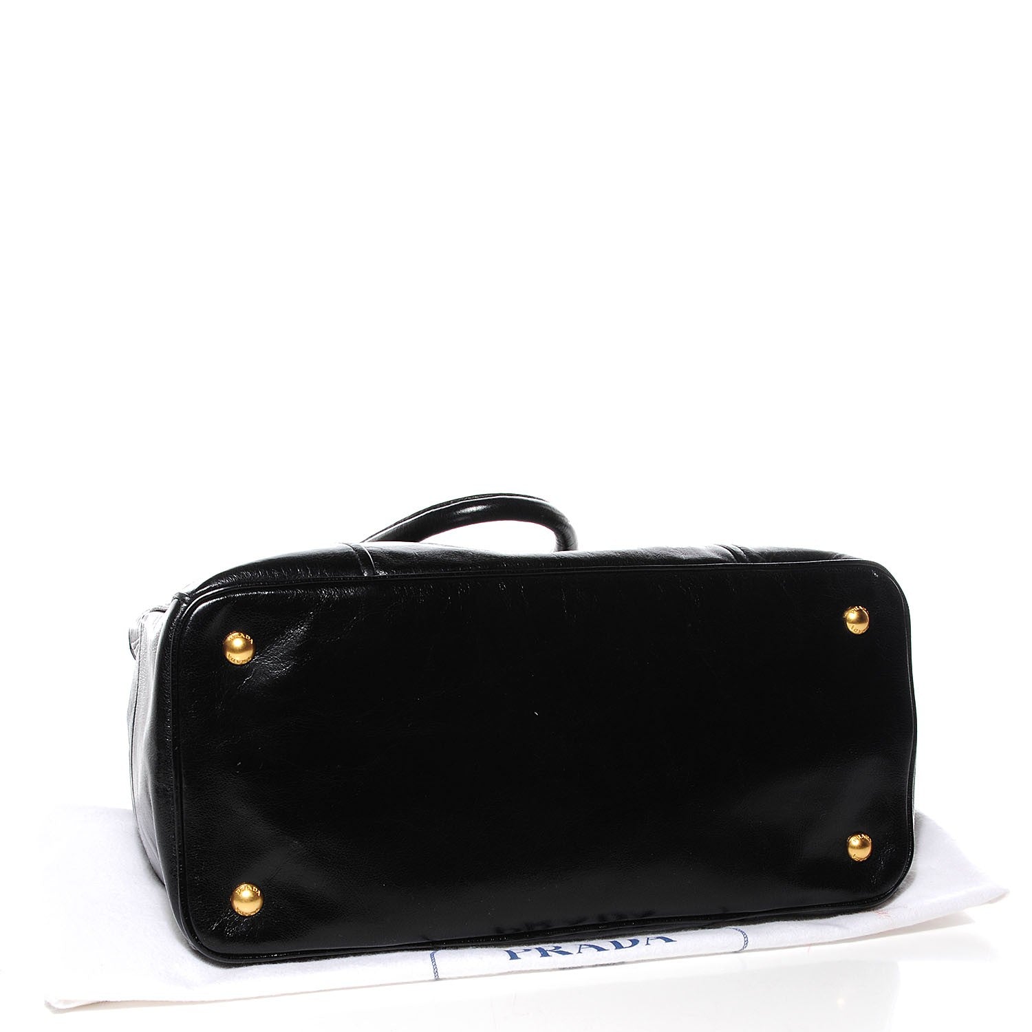 Prada Vitello Shine Tote Nero Black 4 of 9