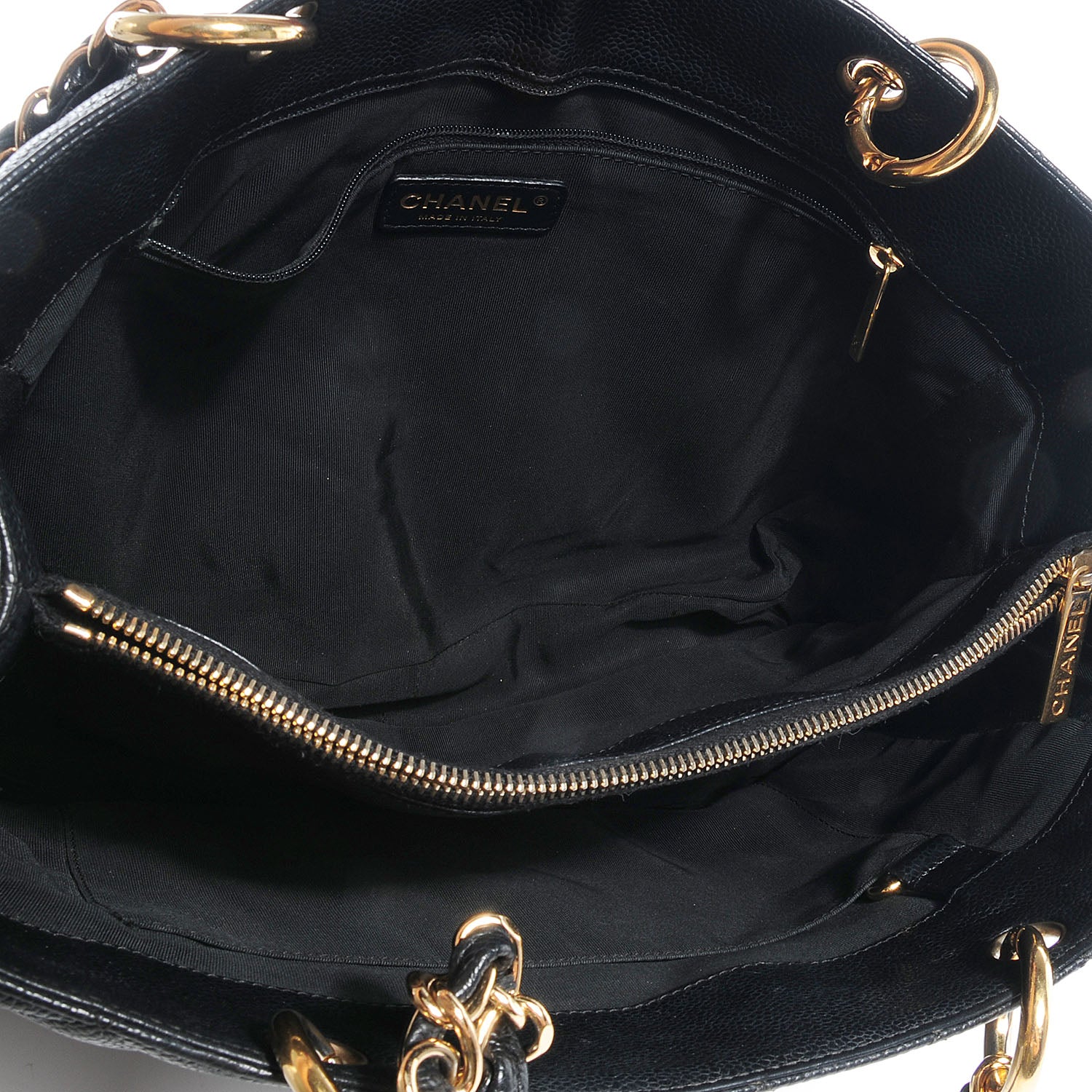 Chanel Caviar Grand Shopping Tote GST Black 5 of 7