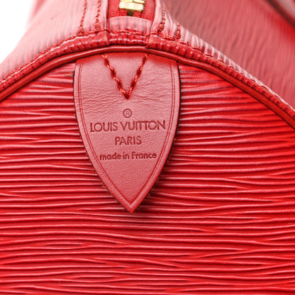 Louis Vuitton Epi Keepall 50 Castillan Red 6 of 15