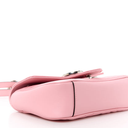 Gucci Calfskin Matelasse Mini GG Marmont Shoulder Bag Wild Rose 10 of 12