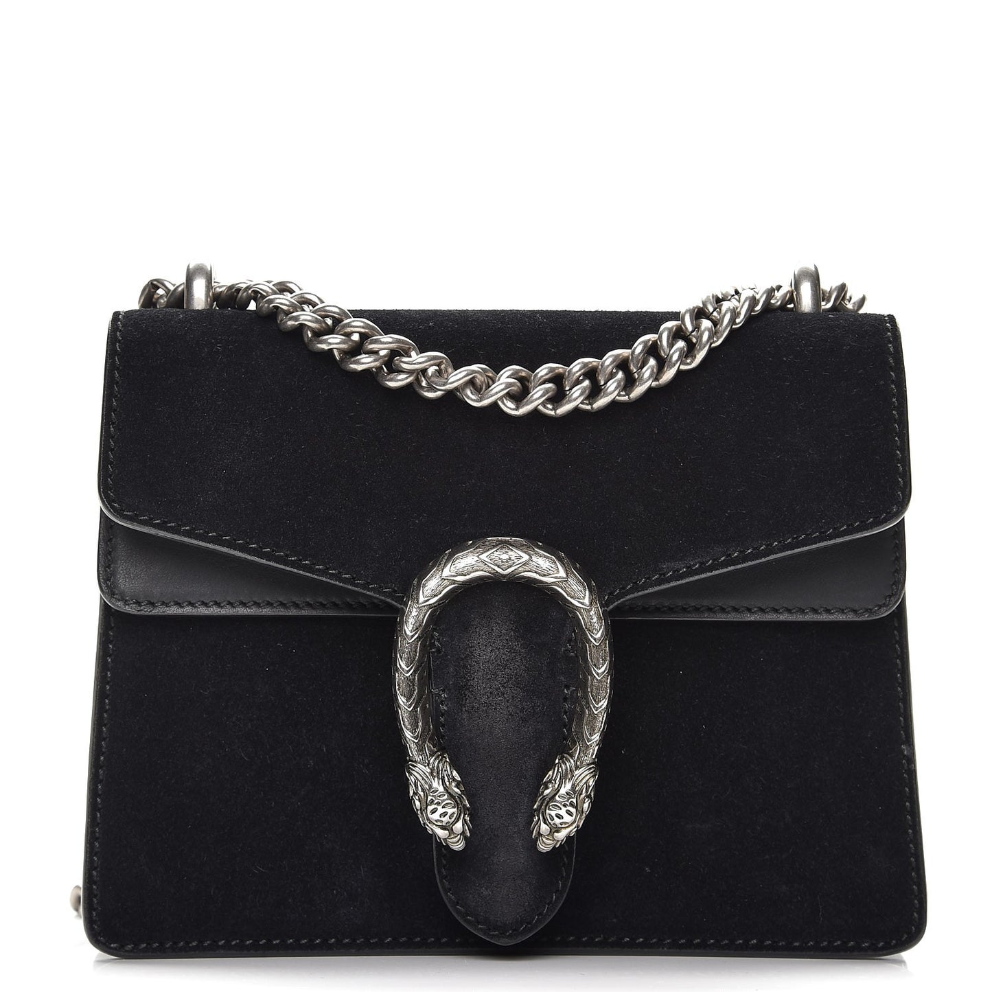 Suede Mini Dionysus Shoulder Bag Black