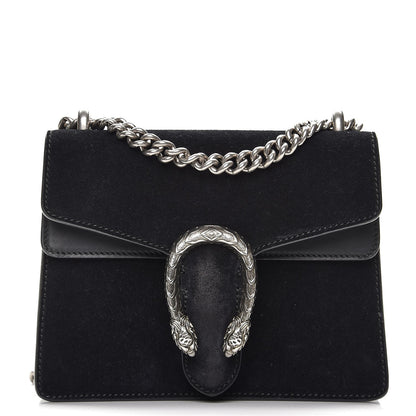Gucci Suede Mini Dionysus Shoulder Bag Black 1 of 8