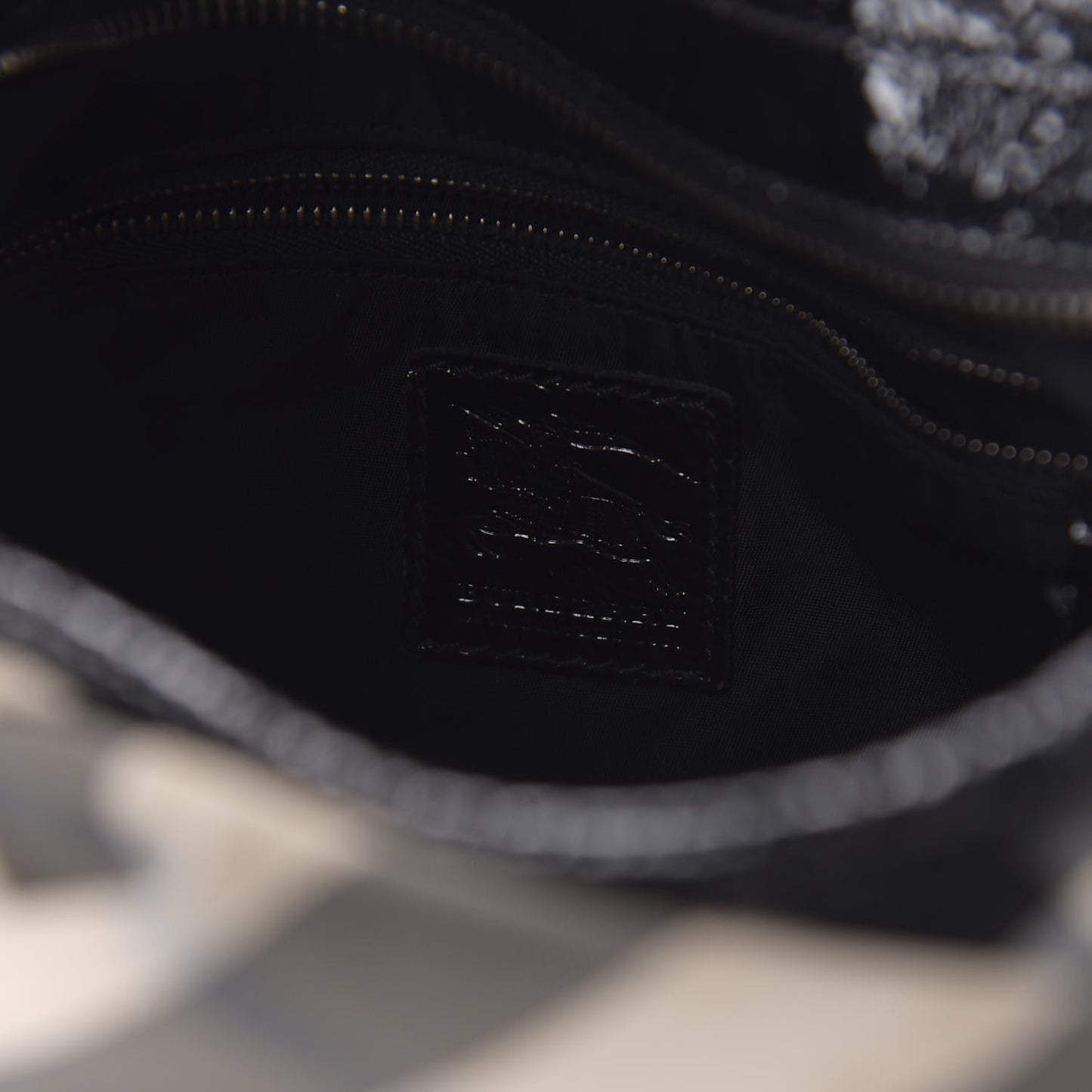 Beat Check Small Brooklyn Hobo Black