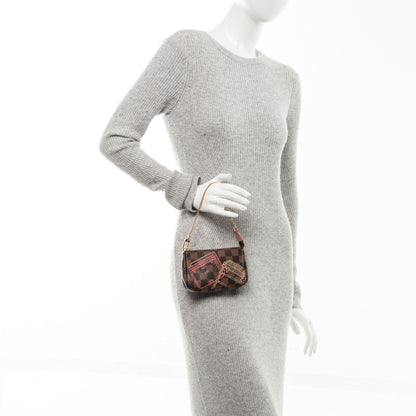 Louis Vuitton Damier Ebene 2014 Christmas Animation Mini Pochette Accessories 2 of 7
