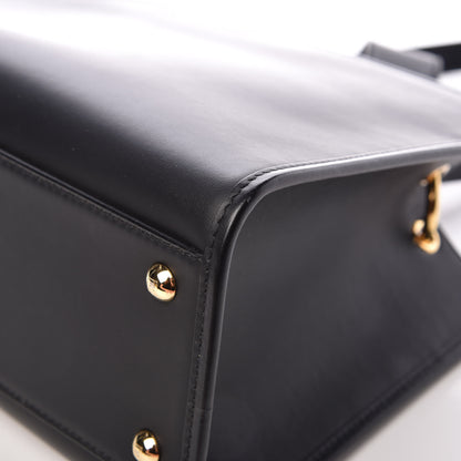 Fendi Vitello Century F is Fendi FF 1974 Embossed Small Runaway Satchel Black Maya 14 of 14