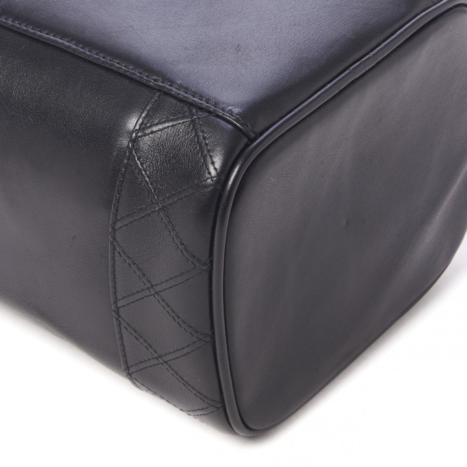 Chanel Calfskin Cosmetic Vanity Bag Black 5 of 8