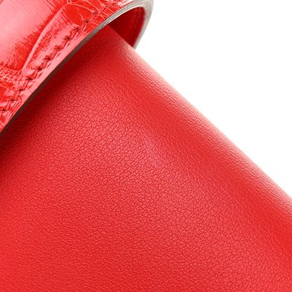 Hermes Swift Matte Alligator Jige Elan Touch 29 Clutch Rouge De Coeur 10 of 10