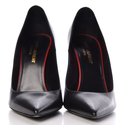 Saint Laurent Calfskin Zoe 105 Pumps 37 Black 3 of 9