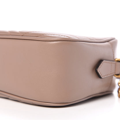 Gucci Calfskin Matelasse Small GG Marmont Chain Shoulder Bag Porcelain Rose 8 of 9