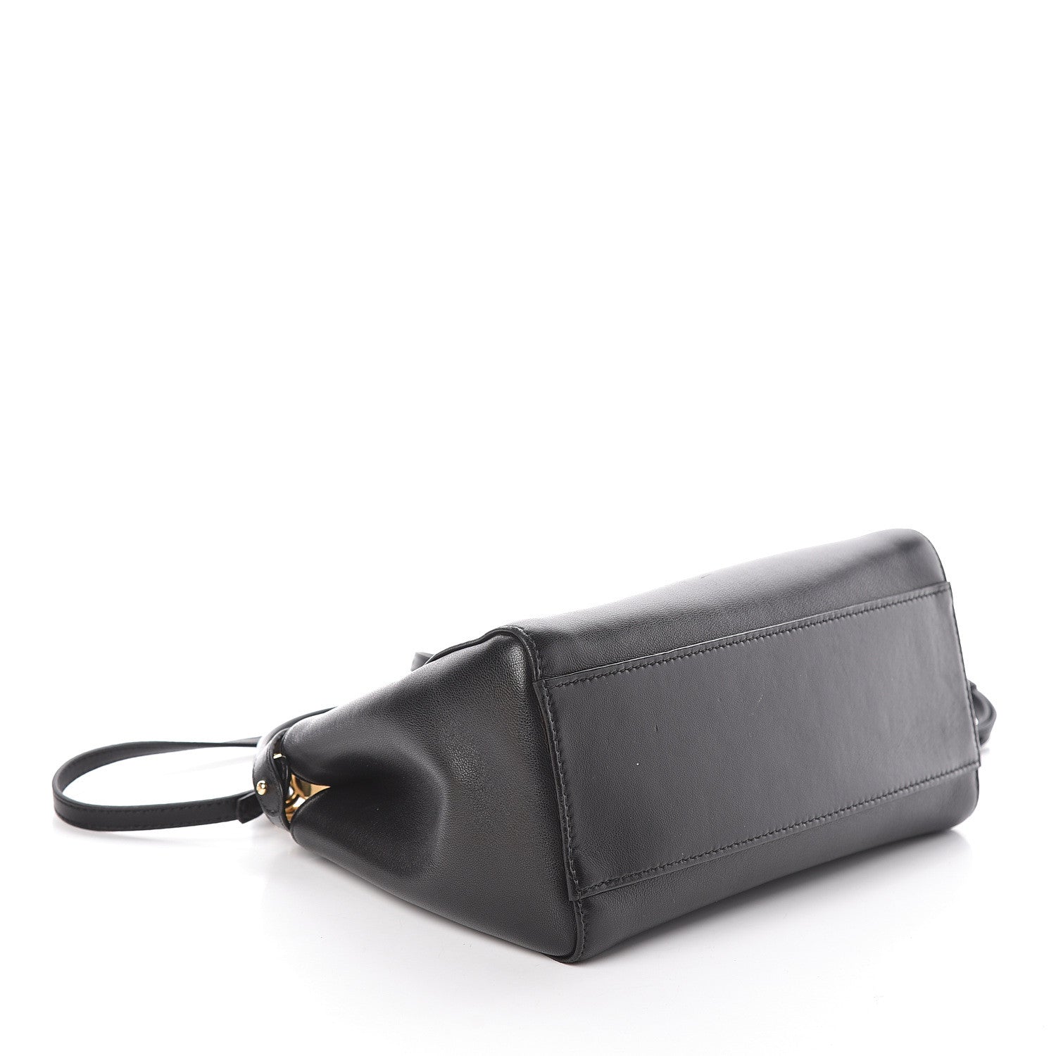 Fendi Nappa Mini Peekaboo Iconic Satchel Black 4 of 11
