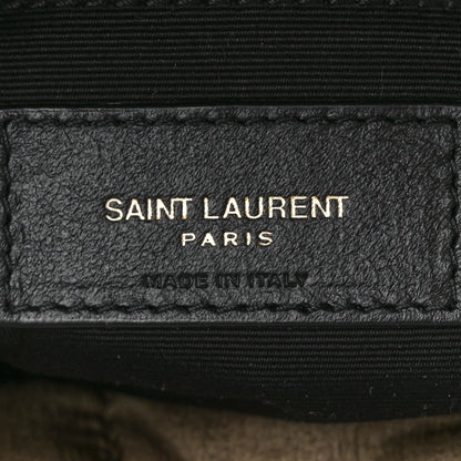 Saint Laurent Canvas Quilted Small Loulou Puffer Monogram Chain Satchel Military Green 6 of 10