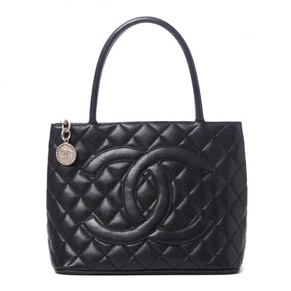 Chanel Caviar Quilted Medallion Tote Black 1 of 8