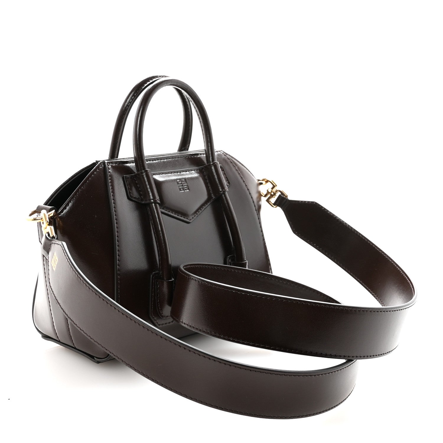 Givenchy Box Calfskin Toy Lock Antigona Shoulder Bag Ebony Brown 3 of 9