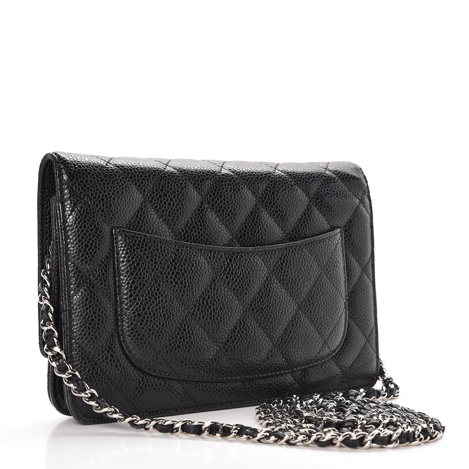 Chanel Caviar Quilted Wallet On Chain WOC Black 3 of 8