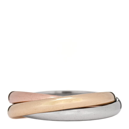 Cartier 18K Pink Yellow White Gold Small Trinity Ring 55 7.25 3 of 5