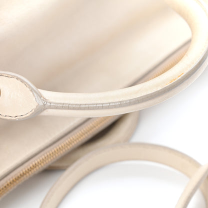 Miu Miu Vitello Lux Medium Bow Bag Talco 10 of 11