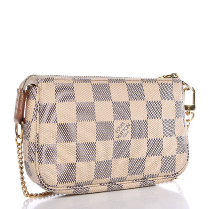 Louis Vuitton Damier Azur Mini Pochette Accessories 3 of 13