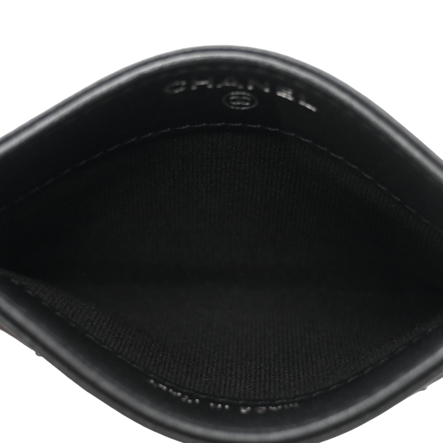 Chanel Pearly Lambskin Quilted Card Holder So Black 5 of 8