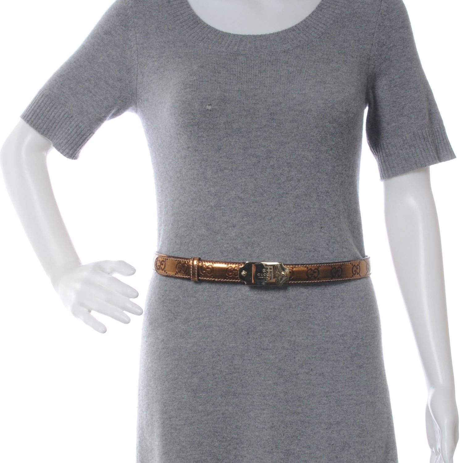 Gucci Guccissima Leather Belt 95 38 Bronze 2 of 5