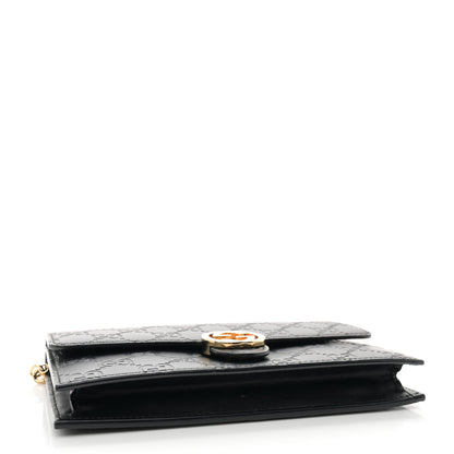 Gucci Guccissima Icon Chain Wallet Black 4 of 13