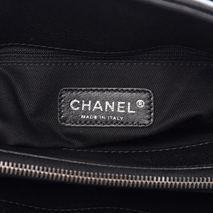 Chanel Caviar Quilted CC Timeless Soft Tote Black 6 of 10
