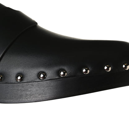 Hermes Calfskin Calya Mules 39 Black 11 of 12