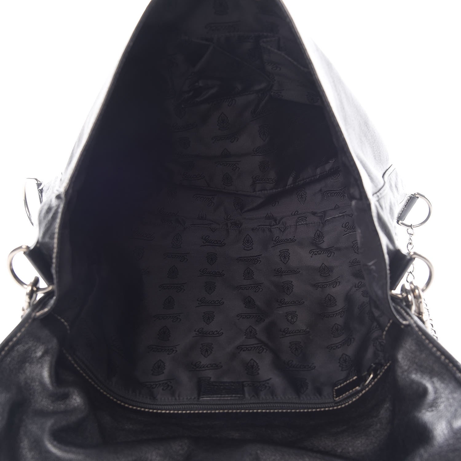 Gucci Calfskin Messenger Bag Black 5 of 10