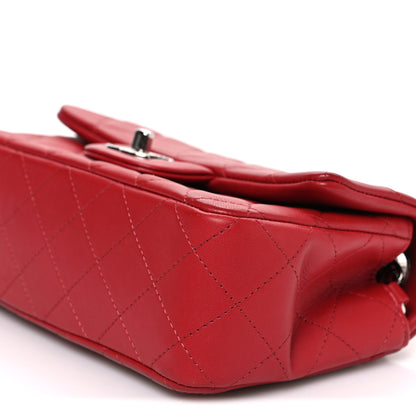 Chanel Lambskin Quilted Mini Rectangular Flap Red 9 of 10