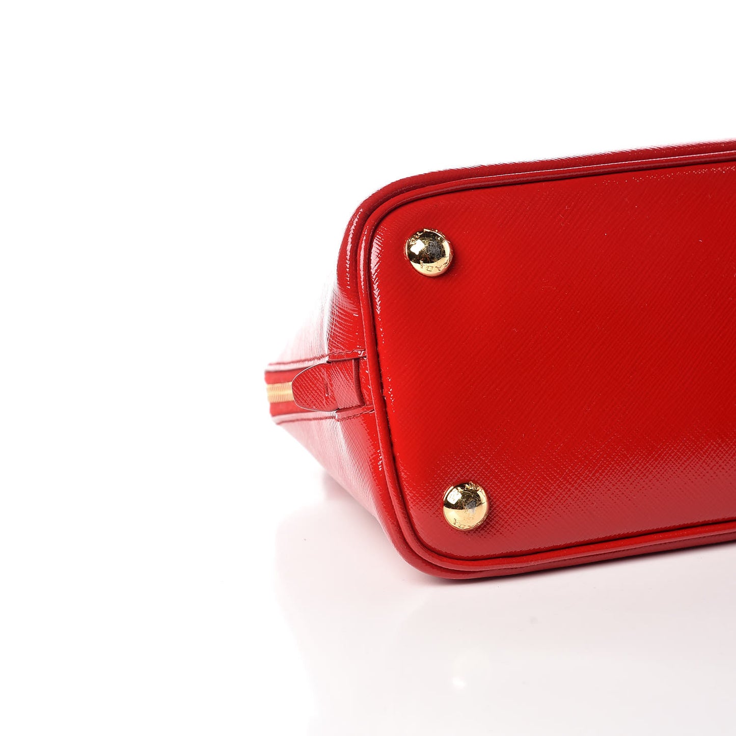 Saffiano Vernice Mini Promenade Tote Rosso