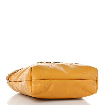Chanel Shiny Calfskin Quilted Mini Chanel 22 Yellow 4 of 10