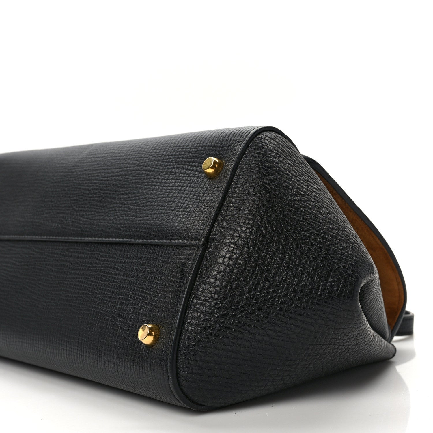 Bottega Veneta BOTTEGA VENETA Textured Calfskin Small BV Angle Shoulder Bag Black 10 of 15