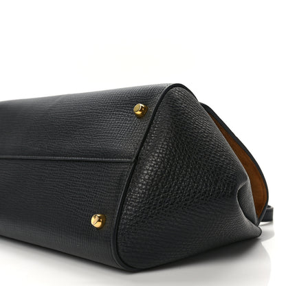 Bottega Veneta BOTTEGA VENETA Textured Calfskin Small BV Angle Shoulder Bag Black 10 of 15