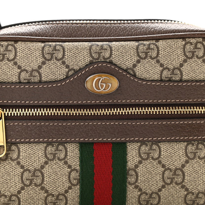 Gucci GG Supreme Monogram Web Mini Ophidia Shoulder Bag Brown 8 of 10