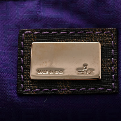 Fendi Zucca Spalmati Pochette Tobacco Viola 6 of 11