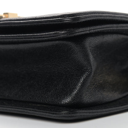 Chanel Caviar Chevron Quilted Small Boy Flap Black 9 of 12