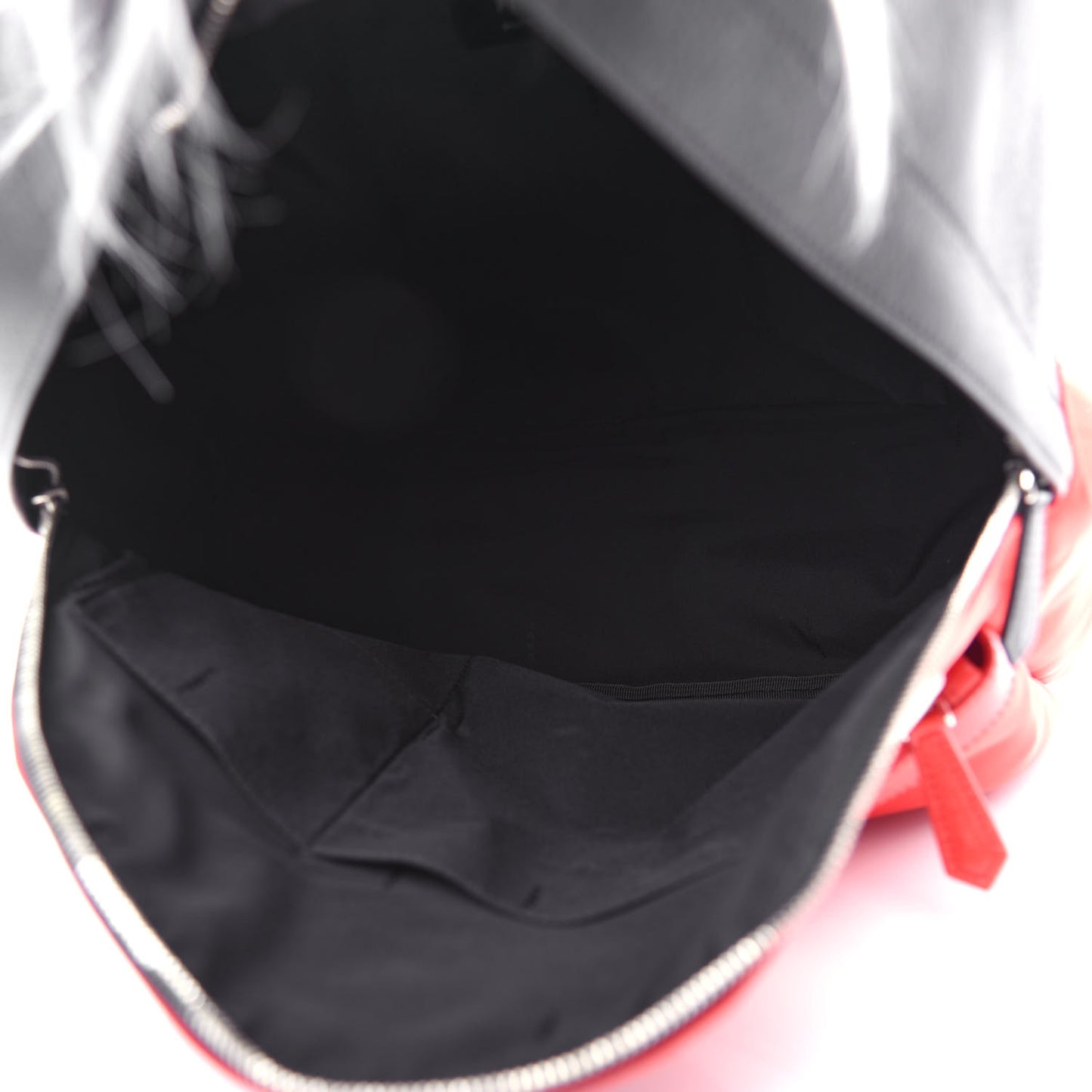 Nylon Vitello Elite Flamingo Fox Goat Fur Lightning Monster Eyes Backpack Rosso Black