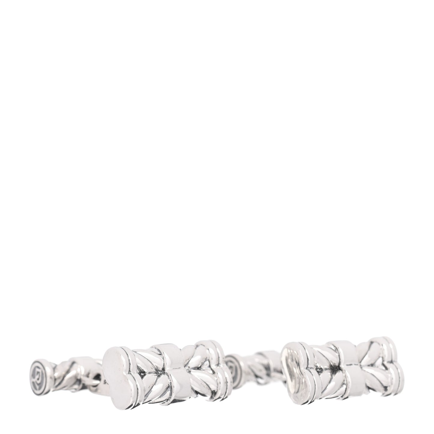 Sterling Silver Chevron Cufflinks