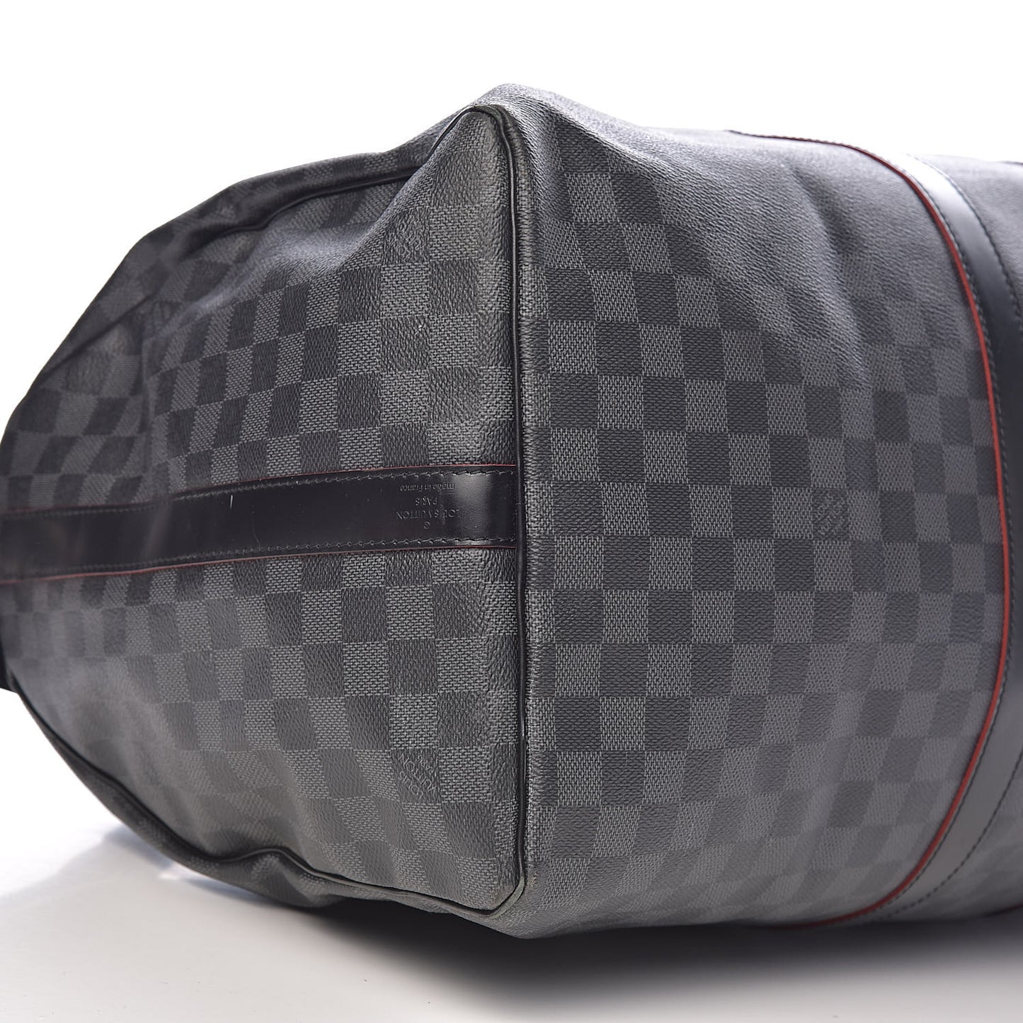 Damier Graphite Keepall Bandouliere 55 Rouge
