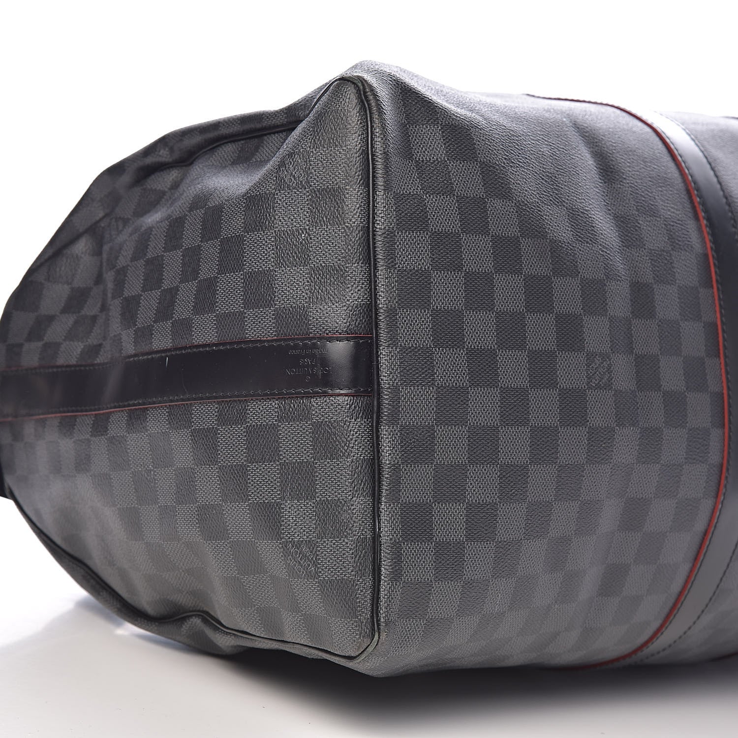 Louis Vuitton Damier Graphite Keepall Bandouliere 55 Rouge 17 of 21