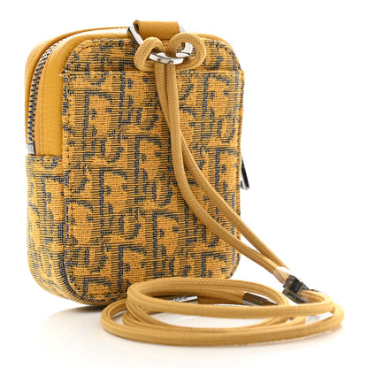 Christian Dior Oblique D-Touch Nano Vertical Pouch Beige Yellow 3 of 8