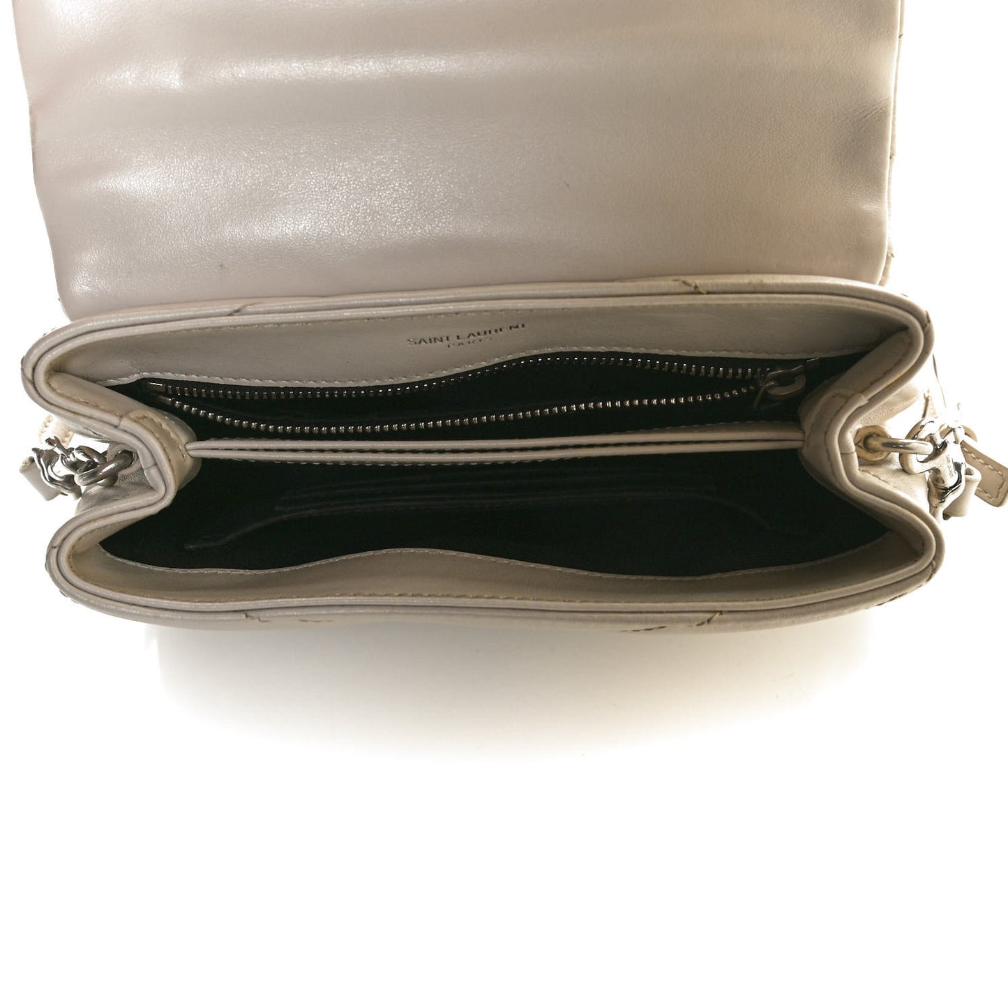 Calfskin Y Quilted Monogram Toy Loulou Satchel Granite