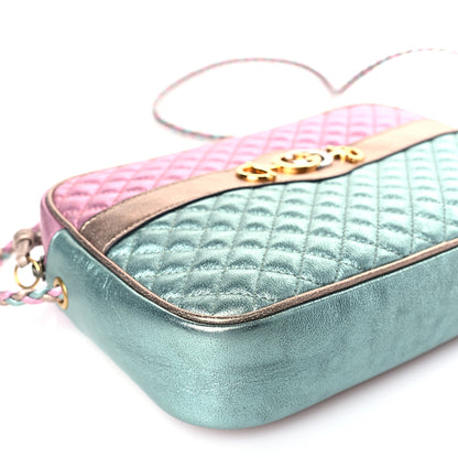 Gucci Laminated Nappa Trapuntata Small Zumi Shoulder Bag Rosa 8 of 9