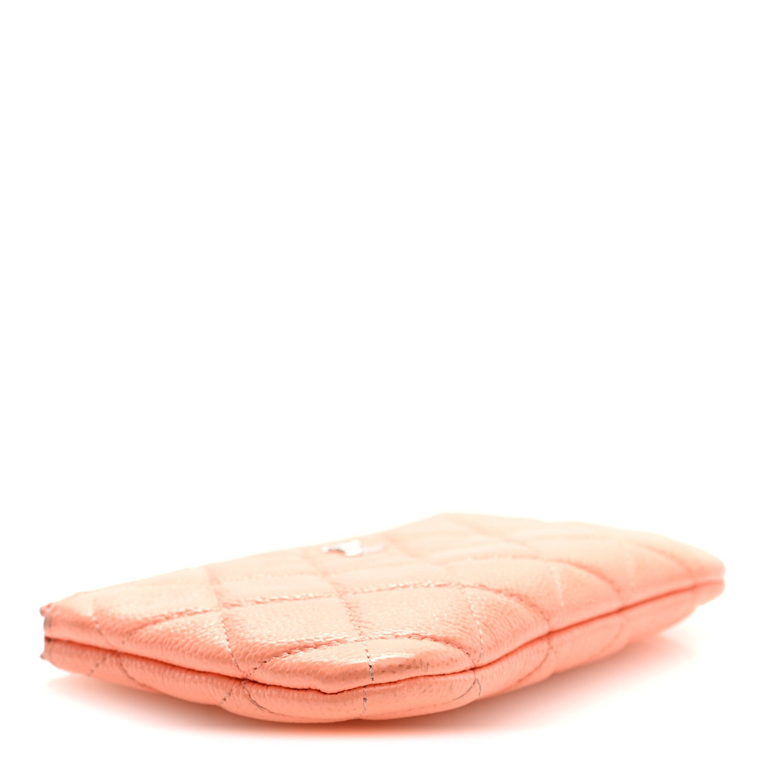Chanel Caviar Quilted Small Cosmetic Case Coral 4 of 7