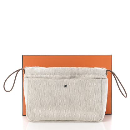 Hermes Canvas Barenia Fourbi 20 PM Pouch Naturel Fauve 7 of 7