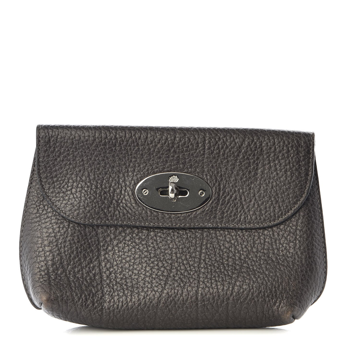 Grained Calfskin Darley Cosmetic Pouch Evergreen