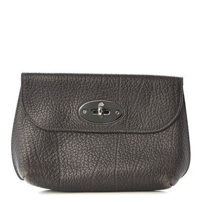 Mulberry Grained Calfskin Darley Cosmetic Pouch Evergreen 1 of 8