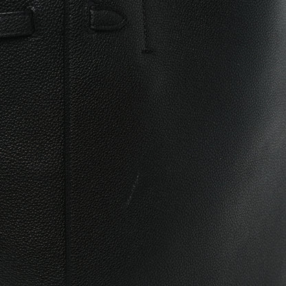 Celine Soft Grained Calfskin Small Belt Cabas Phantom Black 10 of 10